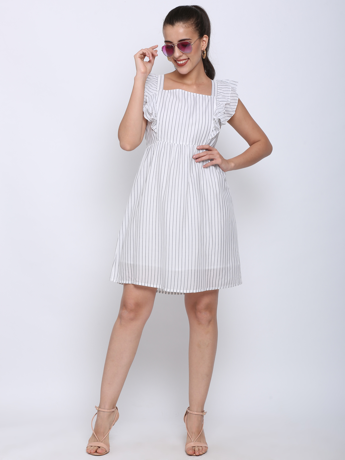 short sleeveless gown