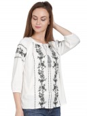 RAYON EMBROIDERED BLOUSE