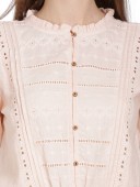 CROP TOP WITH SMOCKING AT BOTTOM